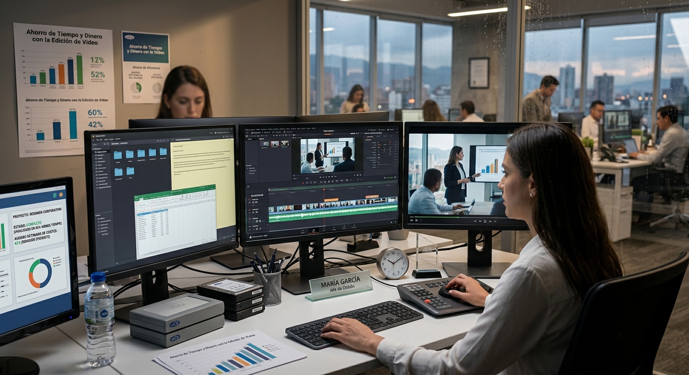 La Edicion de Video Puede Ahorrar Tiempo y Dinero a la Empresa