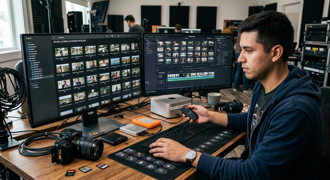 El Proceso de Edicion de Video Comienza con la Recopilacion del Material de Video