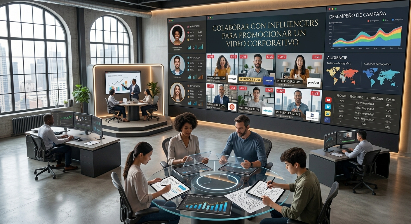 Colaborar con Influencers para Promocionar un Video Corporativo