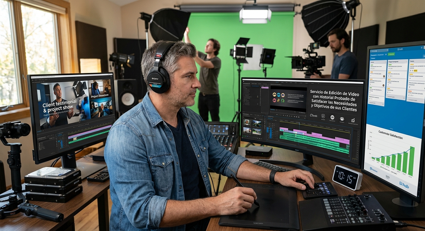 Servicio de Edicion de Video con Historial Probado de Satisfacer las Necesidades y Objetivos de sus Clientes